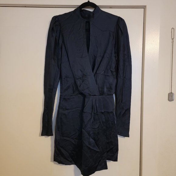 NWOT Frame Mock Neck Wrap Party Dress Size S/P - Picture 4 of 15